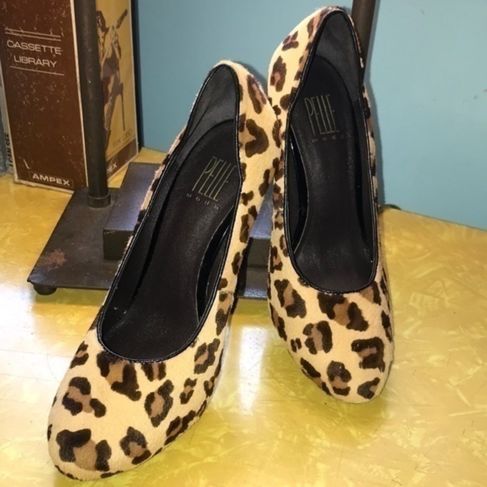 Pelle Moda Prance In Leopard Heels - Picture 4 of 7